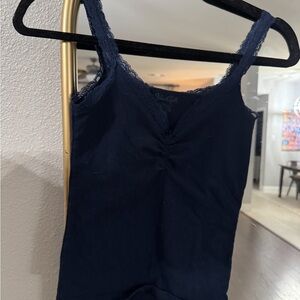 Brandy Melville Dark Blue Lace Tank